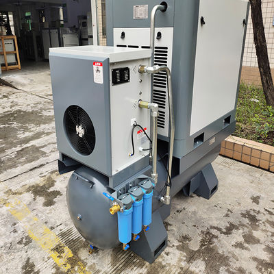 20HP 15KW 16bar No Fuel Integrated Mini Combined Screw Compressor With Dryer