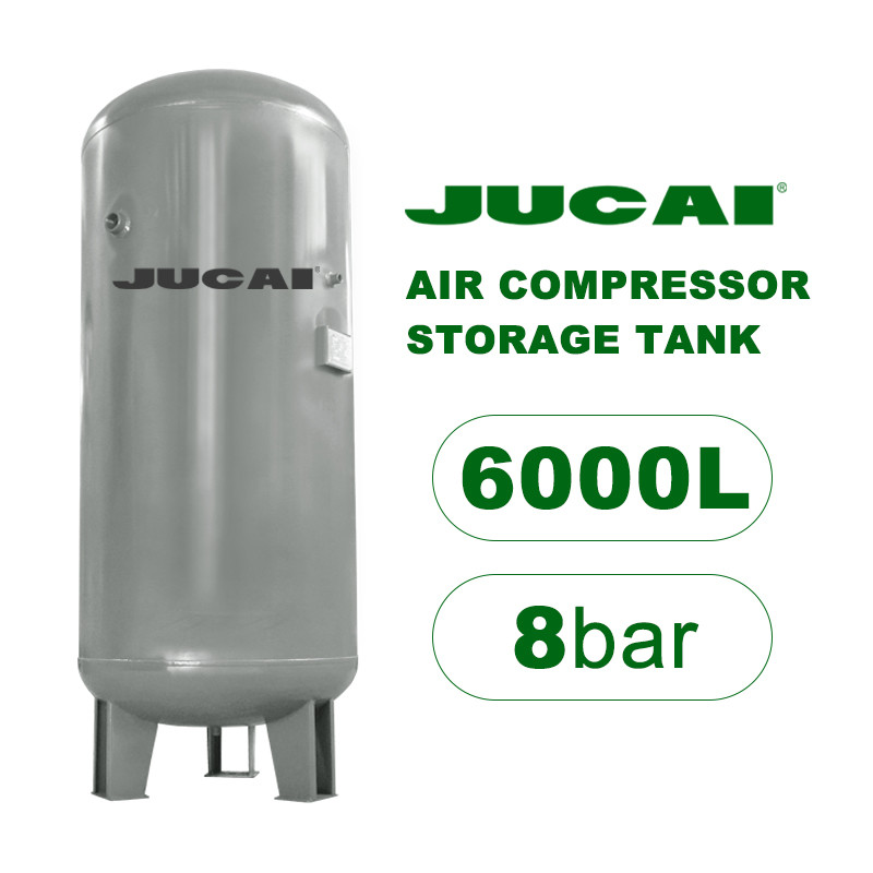 6000L 8BAR Corrosion Resistant Air Storage Tank Large Compressed Air Tank