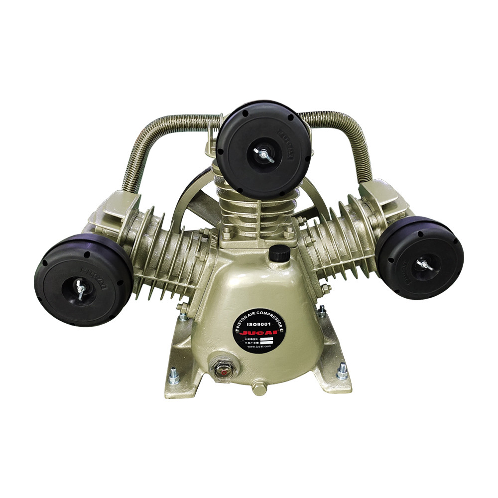 Industrial 3KW Belt Driven 4 Hp Air Compressor Pump Head 1230 Rpm Revolve Speed