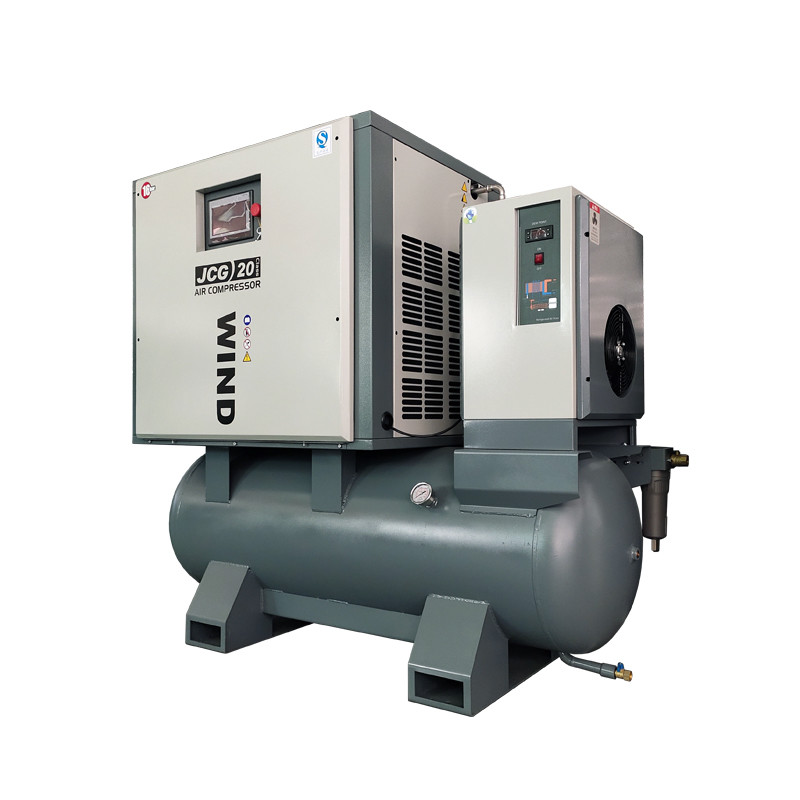 16 Bar 15kw 20Hp All In One Combined Screw Air Compressor With Dryer