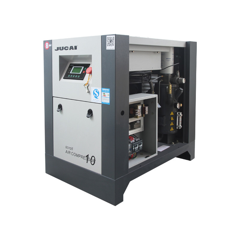 7.5KW 0.8MPA 10hp Scroll Type Air Compressor Compact structure